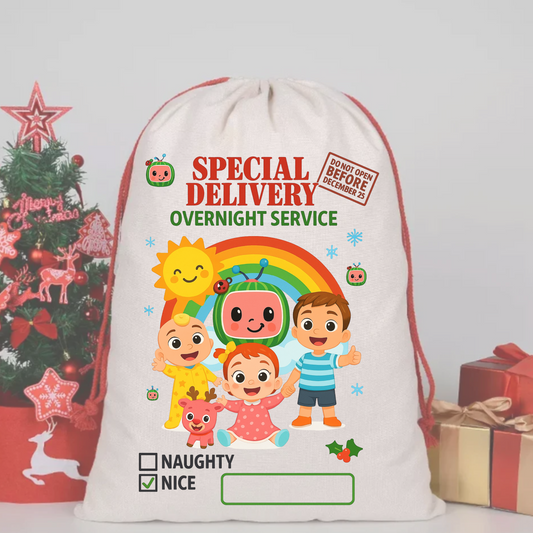 COCOMELON SANTA SACK | Digital Download