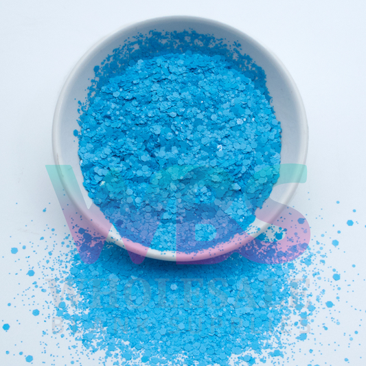 ☁️ CLOUD VIBES | Chunky Matte Glitter Bottle – 50gm ☁️