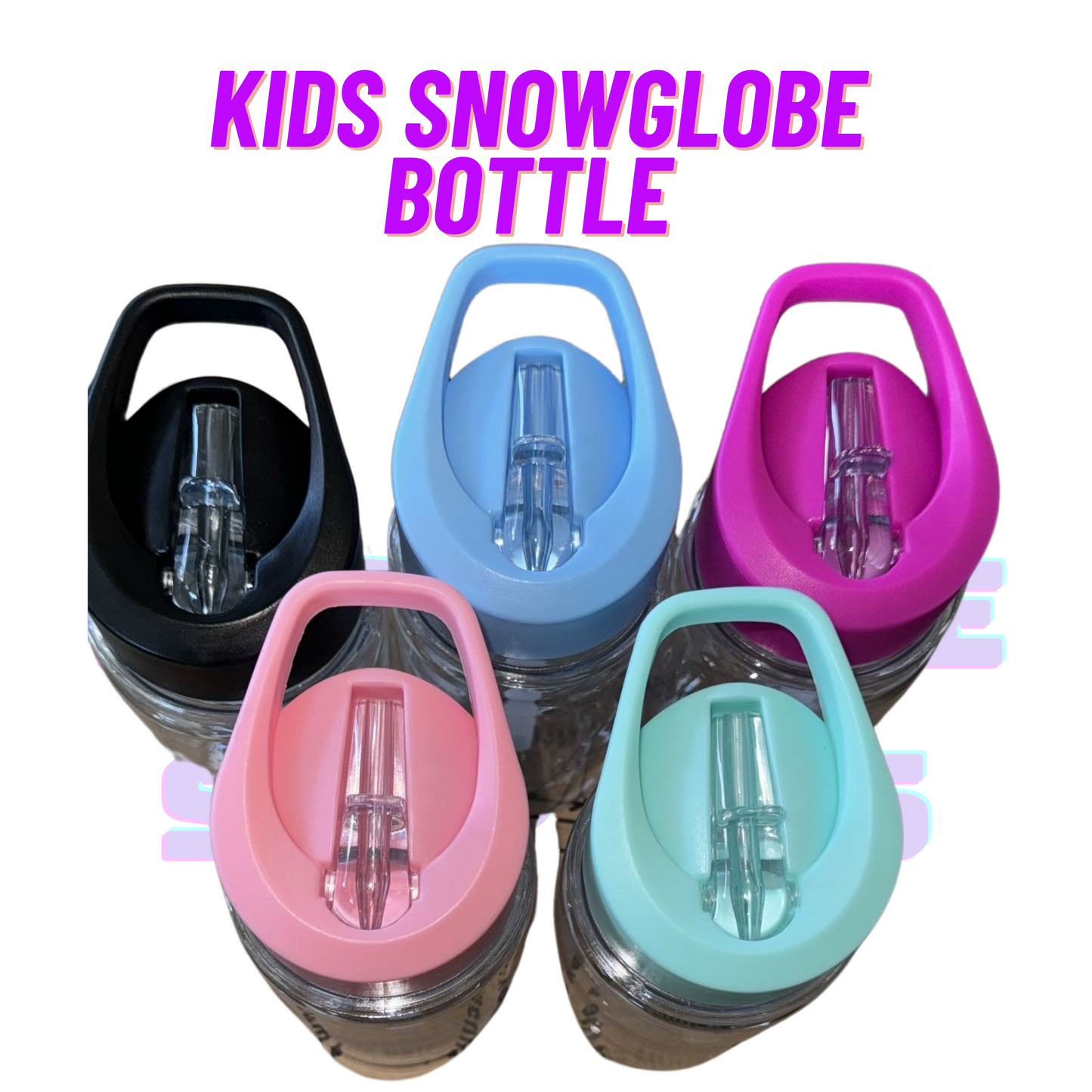 BULK PACK | 300ml Kids Snow Globe Drink Bottle