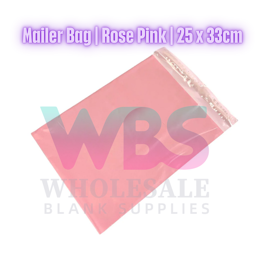 Medium Poly Mailer | Rose Pink | 25 x 33cm