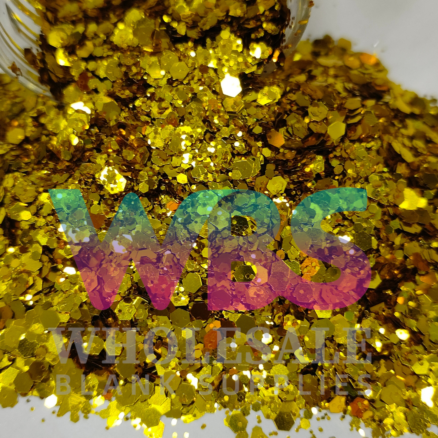 Chunky Glitter Pouch | 250gm | LIQUID GOLD