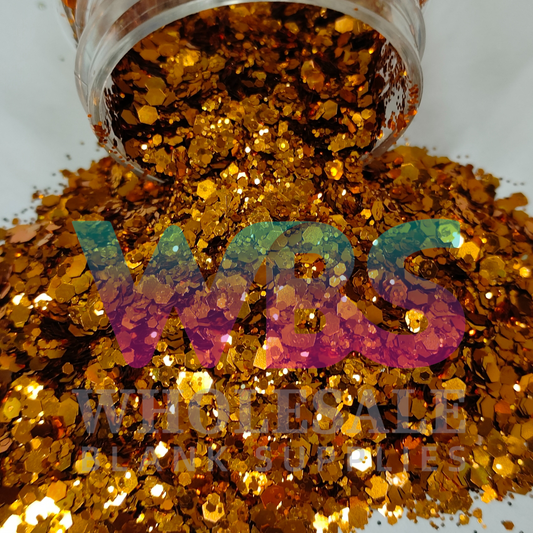 Chunky Glitter Bottle | 50gm | ORANGE DREAMS