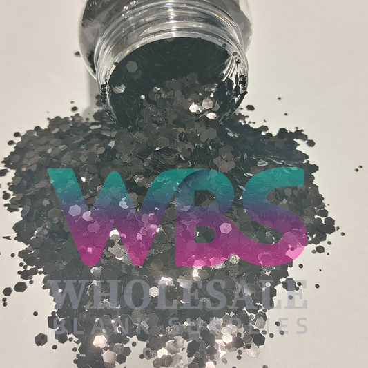Chunky Glitter Bottle | 50gm | BLACKOUT | BLACK