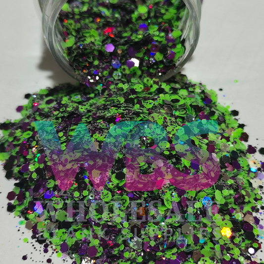 Chunky Glitter Bottle | 50gm | GLOW IN DARK | SPECKLE MADNESS