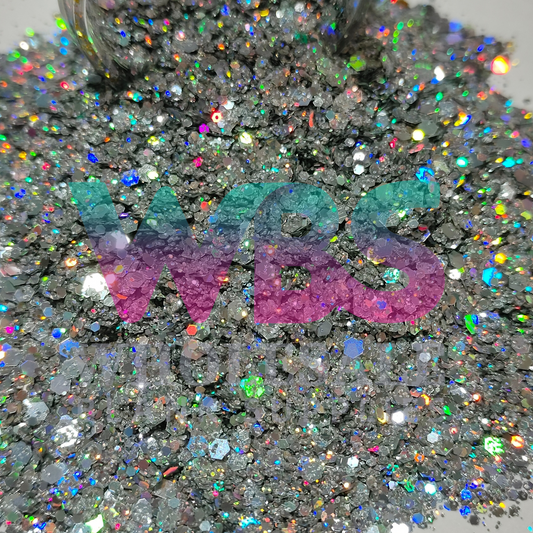 Chunky Glitter Bottle | 50gm | CHROME CONFETTI