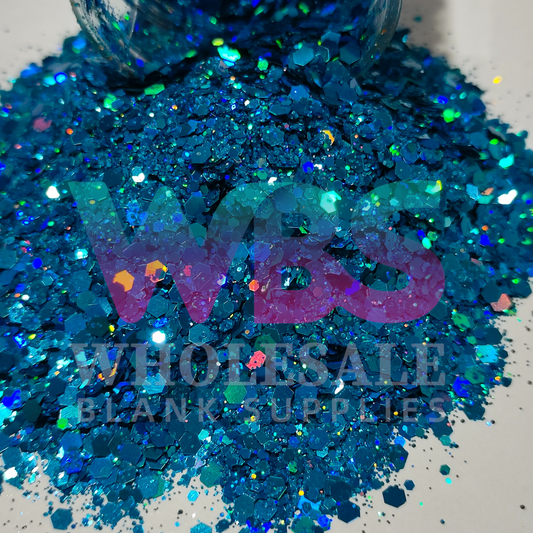 Chunky Glitter Bottle | 50gm | OCEANIC OPAL | BLUE