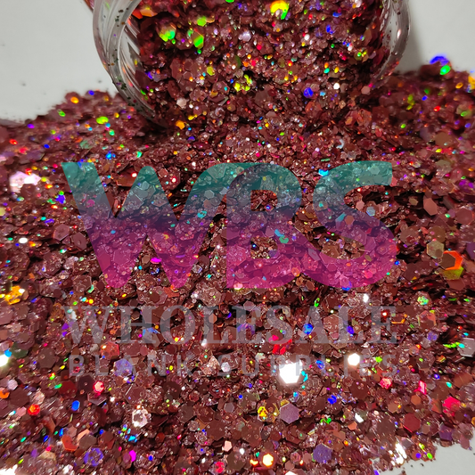 Chunky Glitter Bottle | 50gm | PINK PASSION