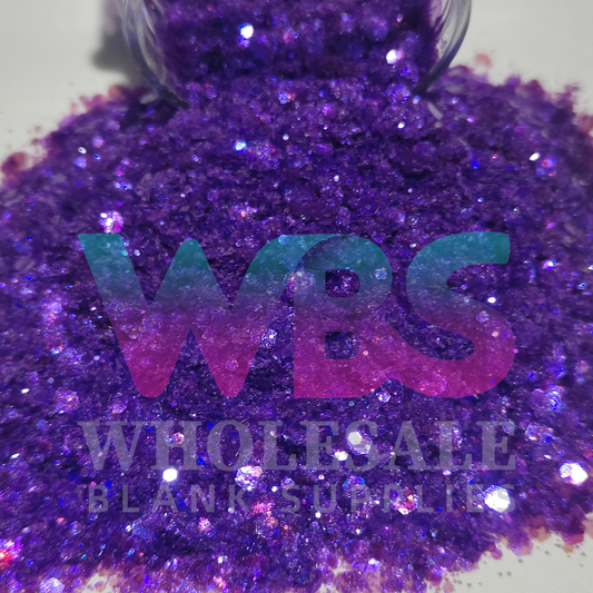 💜 PURPLE BLAZE | Chunky Glitter Pouch – 250gm 💜