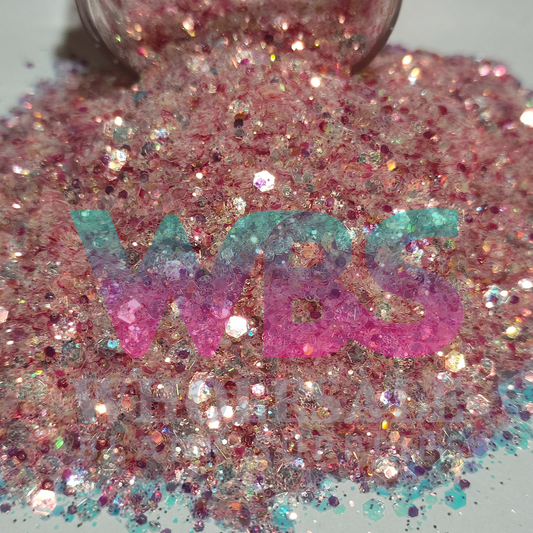 Chunky Glitter Bottle | 50gm | BABY GLOW | PINK