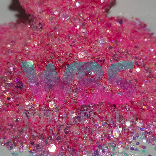 Chunky Glitter Bottle | 50gm | PINK FROST