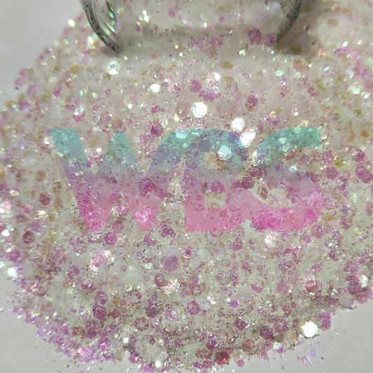 Chunky Glitter Bottle | 50gm | UNICORN FROST | WHITE