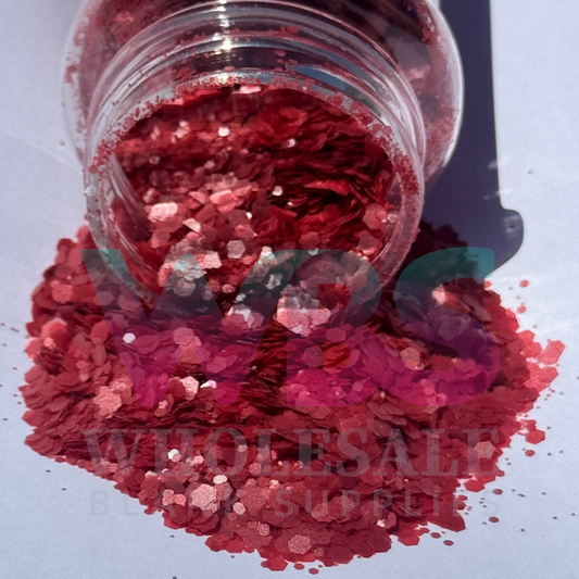Chunky Glitter Bottle | 50gm | CHERRY BLISS | MATTE