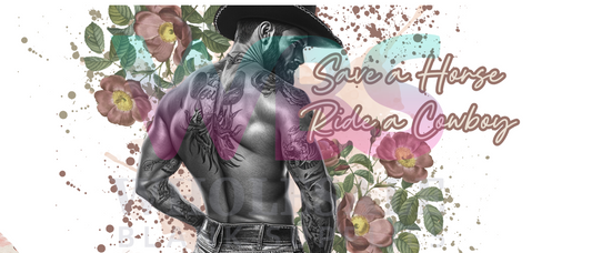 16oz UV DTF Libbey Wrap Tatt Boy Cowboy Save a horse ride a cowboy #302