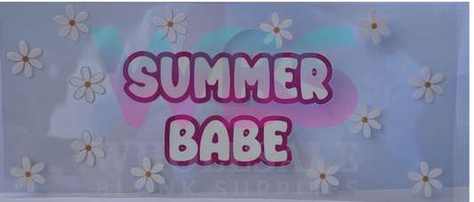 16oz UV DTF Libbey Wrap SUMMER BABE #352