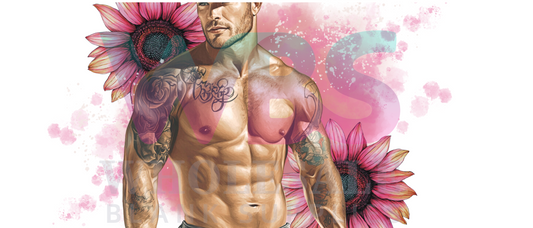 16oz UV DTF Libbey Wrap Tatt Boy Cowboy pink #316