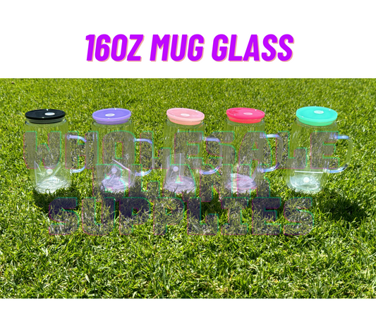 BULK BUYS ☃️ SNOWGLOBE GLASS MUG with HANDLE – 16oz  ✨