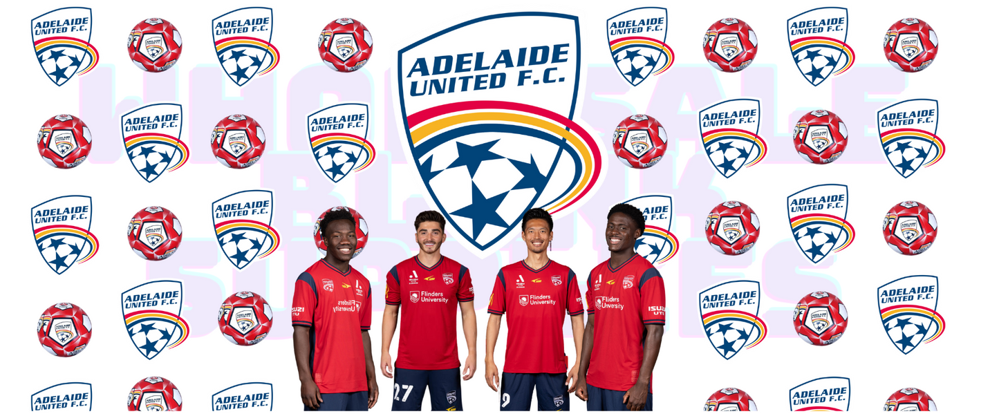 16oz UV DTF Libbey Wrap Soccer  Adelaide United #A249