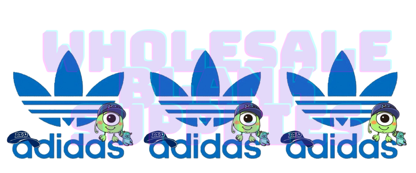 16oz UV DTF Libbey Wrap Monsters Inc ADIDAS #A308