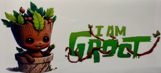 16oz UV DTF Libbey Wrap I am Groot #994