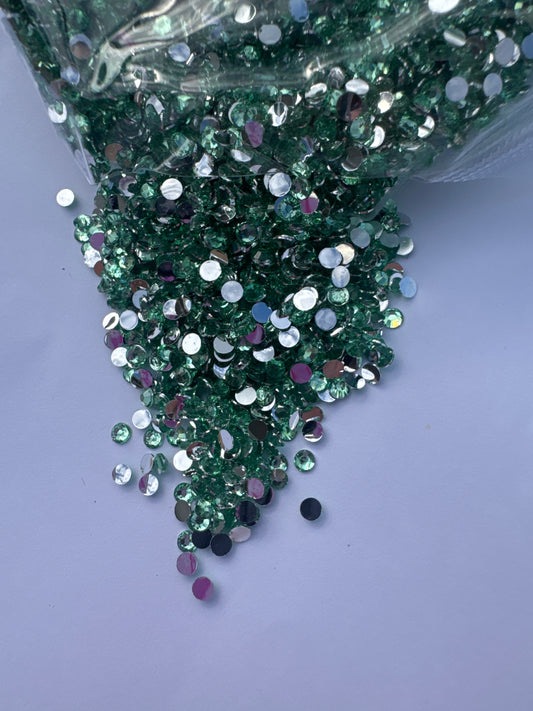 3mm Flat Back Silver Back Crystal Diamond Rhinestones | 100gm | WBS-015
