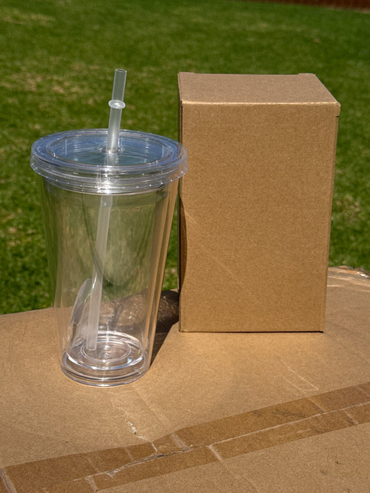 16oz pre drilled tumbler acrylic