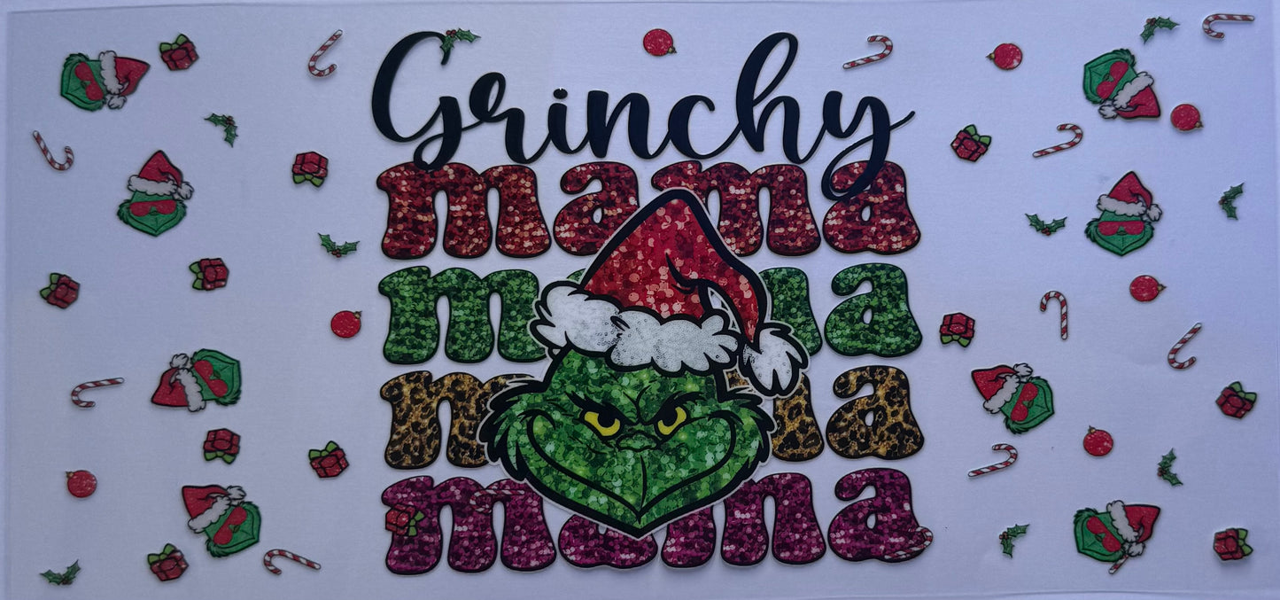 16oz UV DTF Libbey Wrap Christmas W139