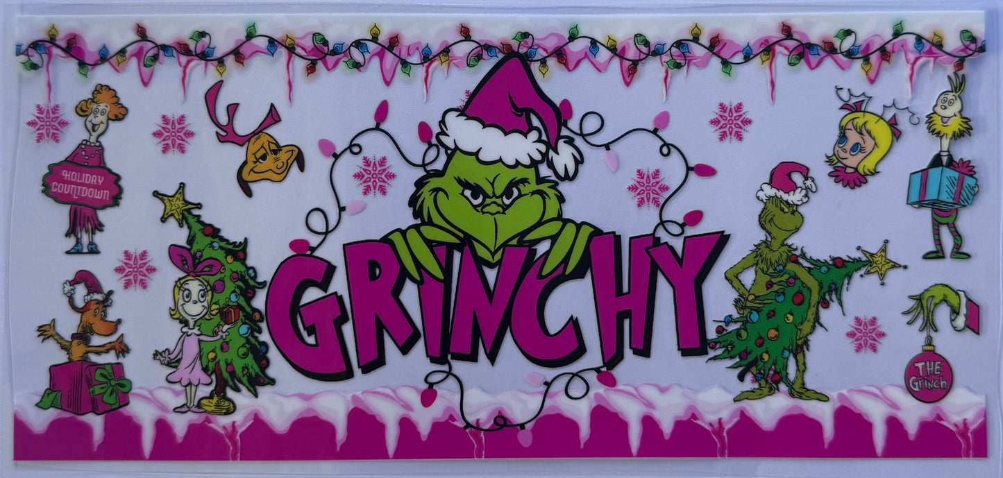 16oz UV DTF Libbey Wrap Christmas W128