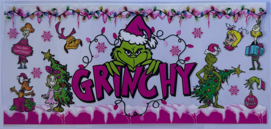 16oz UV DTF Libbey Wrap Christmas W128