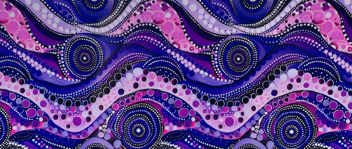 16oz UV DTF Libbey Wrap Aboriginal Indigenous Dot Art Work Painting Aboriginal #A303