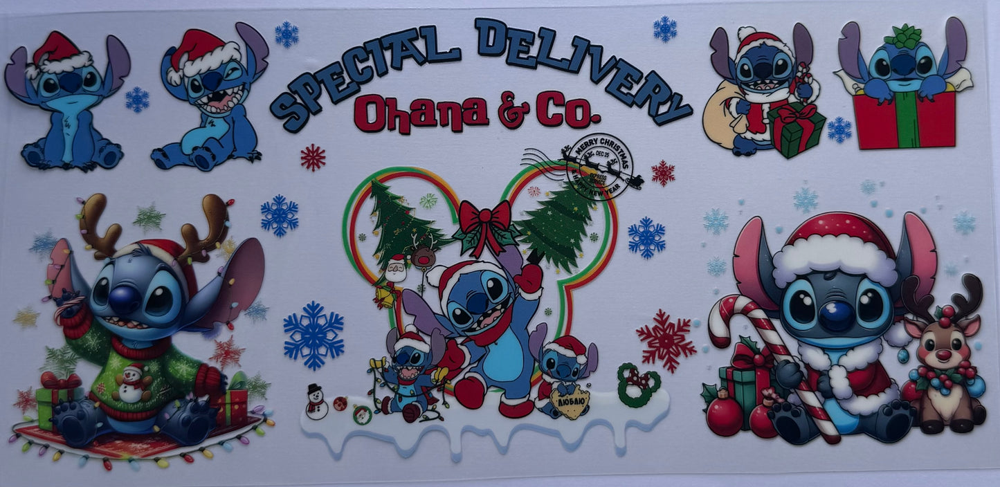 16oz UV DTF Libbey Wrap Christmas W116