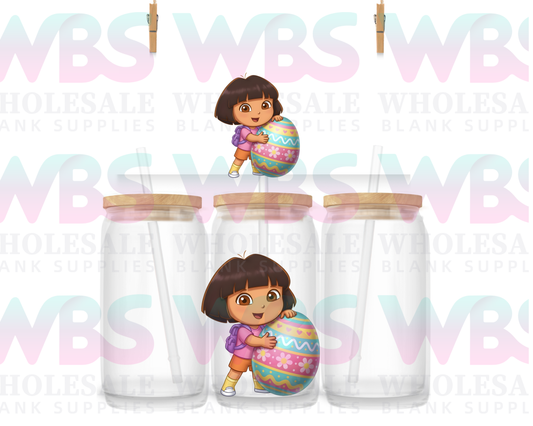 UV DTF Decal -  EASTER DORA EGG #F12