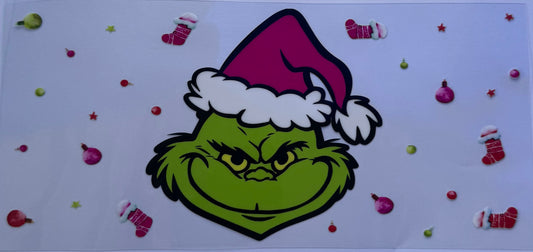 16oz UV DTF Libbey Wrap Christmas W138