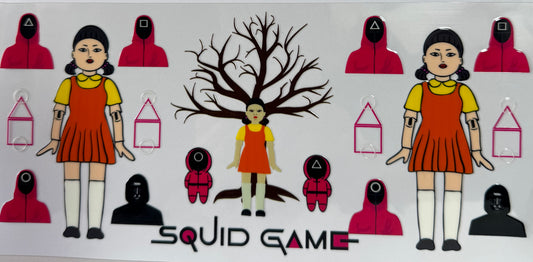 16oz UV DTF Libbey Wrap Squid Games  #a4