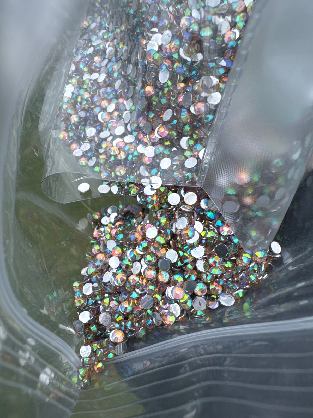 3mm Flat Back Silver Back AB LUX Crystal Diamond Rhinestones | 100gm | WBS-B56
