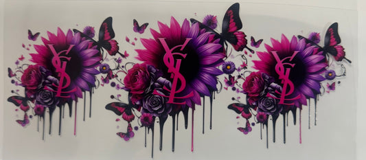 16oz UV DTF Libbey Wrap Designer drip YSL Yves Saint Laurent  W146