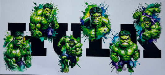 16oz UV DTF Libbey Wrap Hulk smash #534