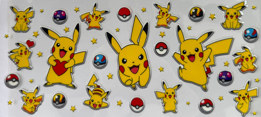 16oz UV DTF Libbey Wrap Pokemon ball  #a12