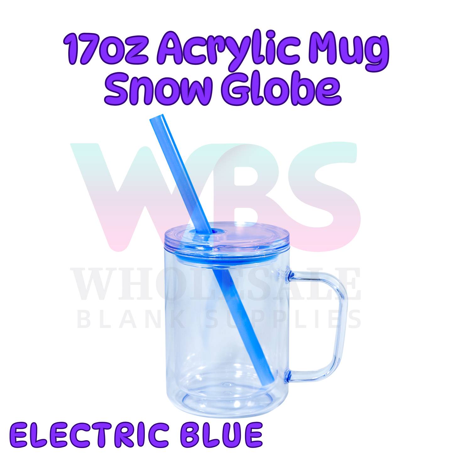 🌈 ACRYLIC 17oz Snow Globe Mug 💦 Seal Coloured EOFY