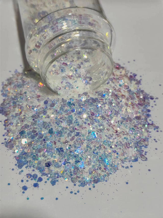 Chunky Glitter | 85gm | Unicorn Sparkle White