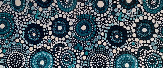 16oz UV DTF Libbey Wrap Aboriginal Indigenous Dot Art Work Painting Aboriginal #A301