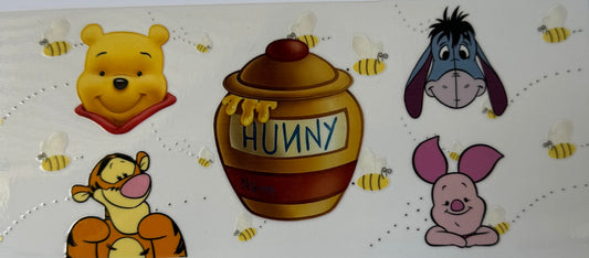 16oz UV DTF Libbey Wrap Winnie the Pooh & Friends #W208