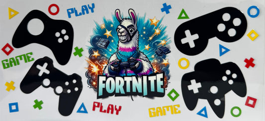 16oz UV DTF Libbey Wrap fortnite play game  #a36