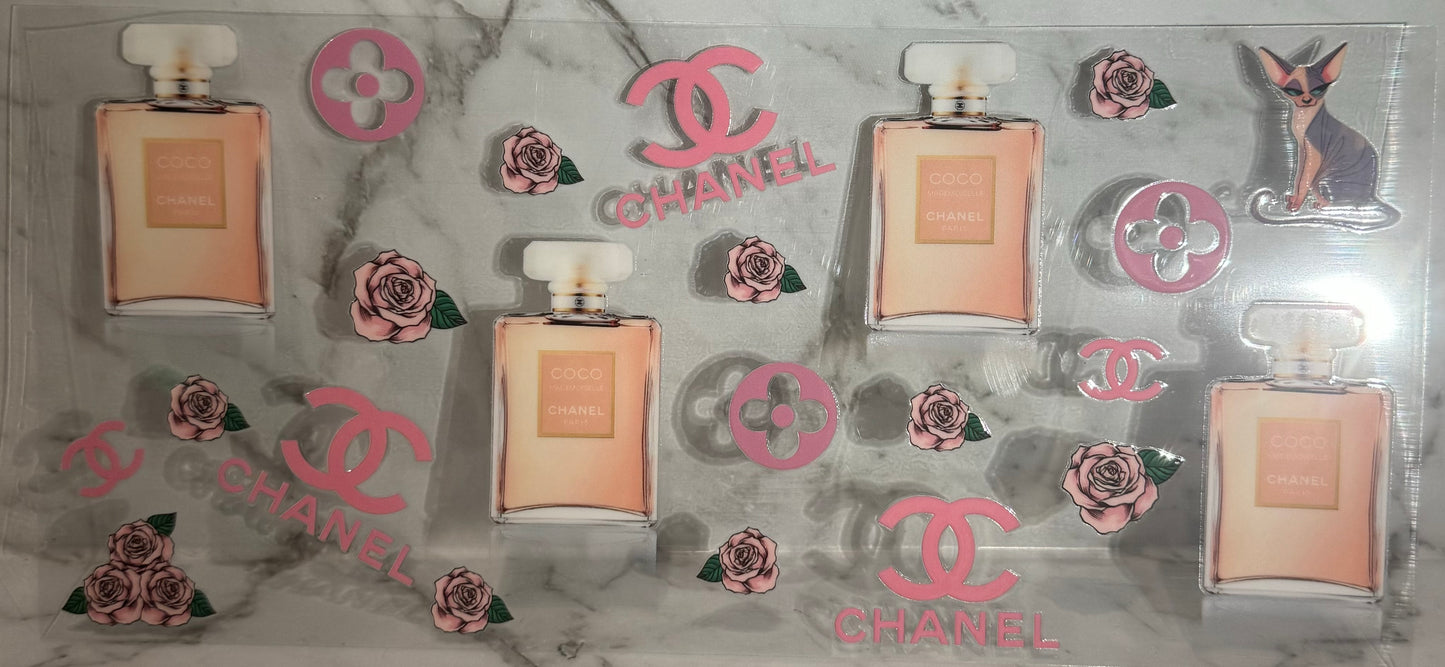 16oz UV DTF Libbey Wrap designer Chanel Coco mademoiselle #114