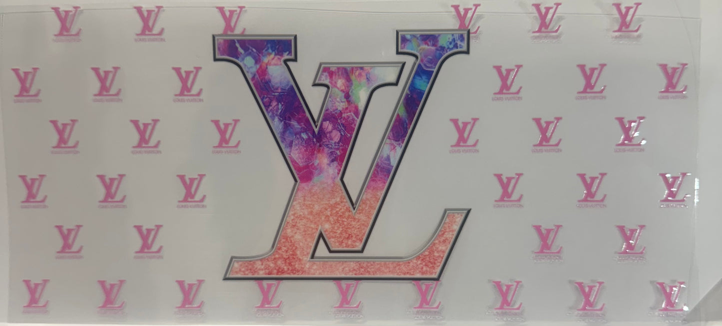 16oz UV DTF Libbey Wrap LV Designer Louis Vuitton W142