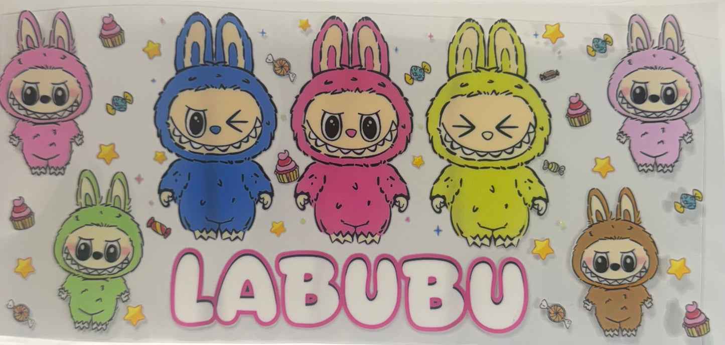 16oz UV DTF Libbey Wrap Labubu Kids #W163