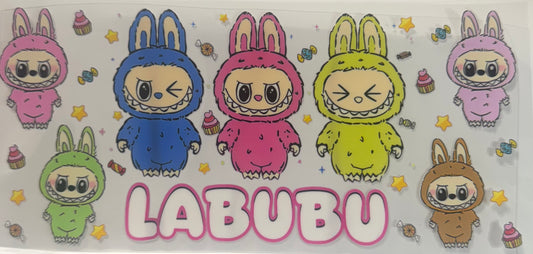 16oz UV DTF Libbey Wrap Labubu Kids #W163