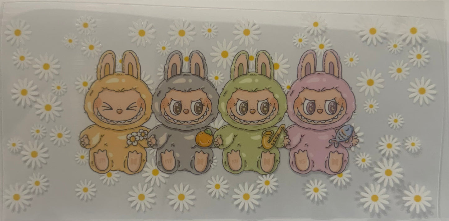 16oz UV DTF Libbey Wrap Labubu Kids #W155