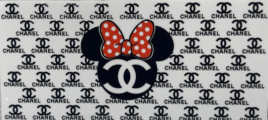 16oz UV DTF Chanel Mickey Minnie #609