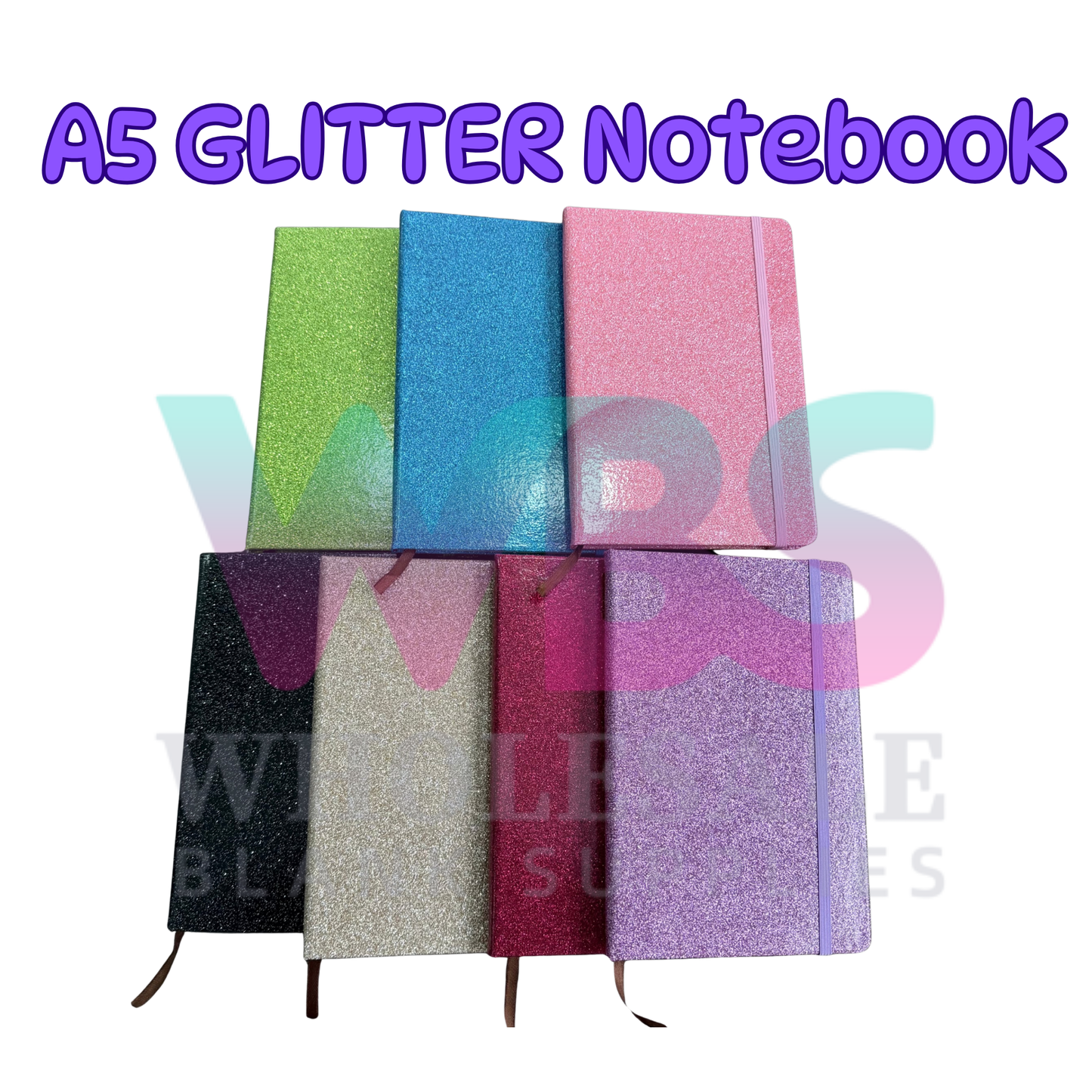 A5 Glitter Notebook | 160 Pages - Uv Dtf Ready