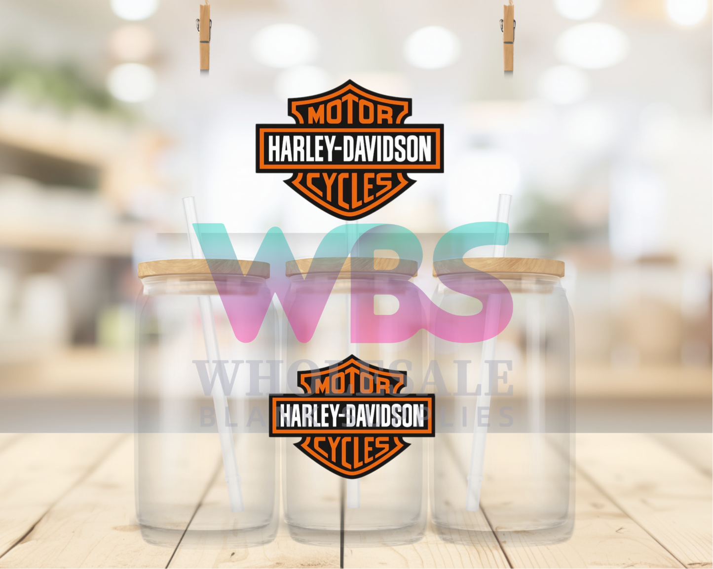 UV DTF Decal - Harley Davidson Motor Cycle #W88